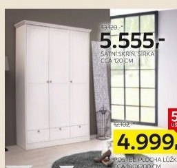 Šatní skříň, šířka cca 120 cm