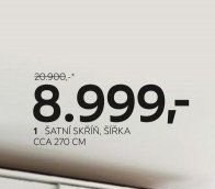 ŠATNÍ SKŘÍŇ, ŠÍŘKA CCA 270 CM