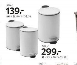 19 nášlapný koš, 3 l