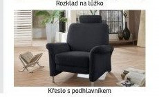 Křeslo s podhlavníkem