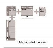 Rohová sedací souprava