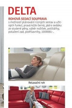 Rohová sedací souprava DELTA
