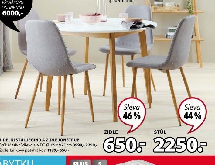 JÍDELNÍ STŮL JEGIND A ŽIDLE JONSTRUP
