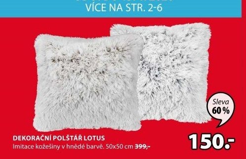 DEKORAČNÍ POLŠTÁŘ LOTUS