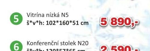 Vitrína nízká N5
