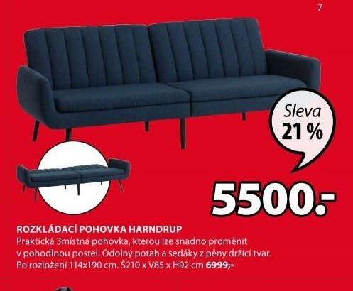 Rozkládací pohovka Harndrup