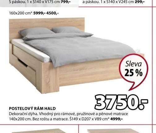 POSTELOVÝ RÁM HALD