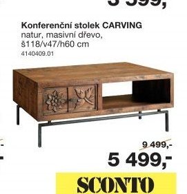 Konferenční stolek CARVING