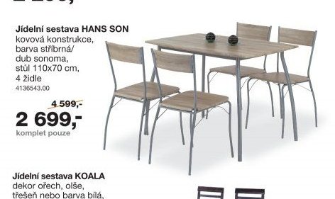 Jídelní sestava HANS SON