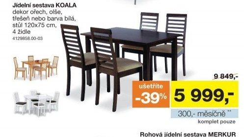 Jídelní sestava KOALA