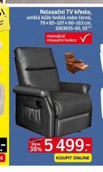 Relaxační TV křeslo
