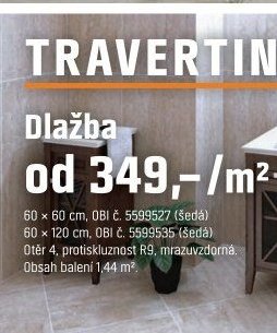 Dlažba TRAVERTINO