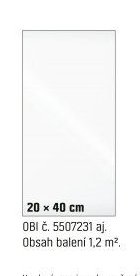 Obklad 20 x 40 cm
