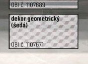 SANTORINI Obklad dekor geometrický (šedá)