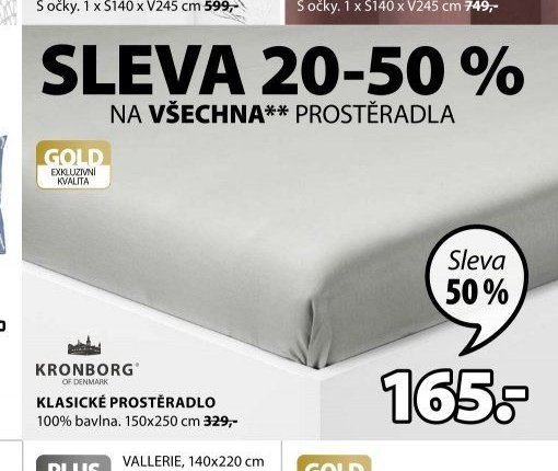 KLASICKÉ PROSTĚRADLO KRONBORG