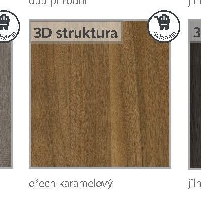 3D struktura - ořech karamelový