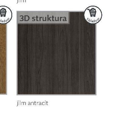 3D struktura - jilm antracit