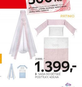 3 SADA DO DĚTSKÉ POSTÝLKY, 4DÍLNÁ