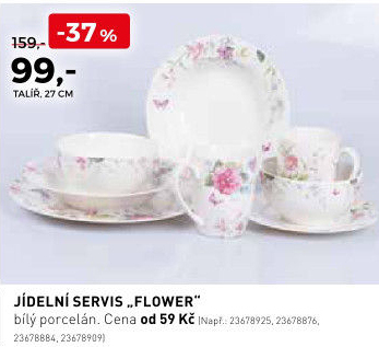Jídelní servis Flower