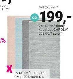 RUČNĚ TKANÝ KOBEREC „CAROLA“