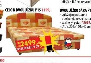 ČELO K DVOULŮŽKU P15