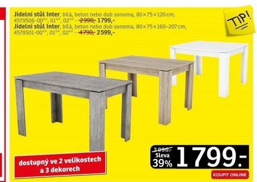 Jídelní stůl Inter
