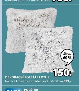 DEKORAČNÍ POLŠTÁŘ LOTUS