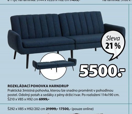 ROZKLÁDACÍ POHOVKA HARNDRUP