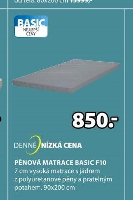 PĚNOVÁ MATRACE BASIC F10