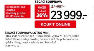 SEDACÍ SOUPRAVA LOTUS MINI