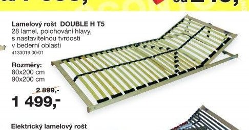 Lamelový rošt DOUBLE H T5