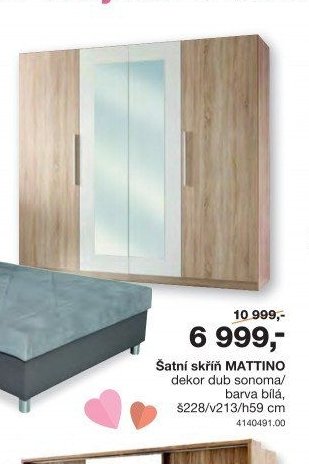 Šatní skříň MATTINO