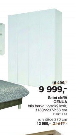 Šatní skříň GENUA