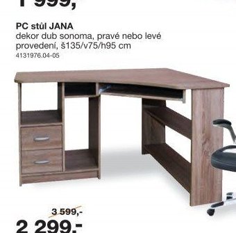 PC stůl JANA
