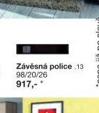 Závěsná police .13