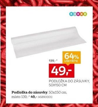 Podložka do zásuvky, 50x150 cm