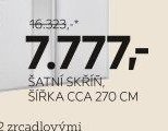ŠATNÍ SKŘÍŇ, ŠÍŘKA CCA 270 CM