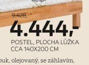 POSTEL, PLOCHA LŮŽKA CCA 140X200 CM