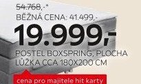 POSTEL BOXSPRING, PLOCHA LŮŽKA CCA 180X200 CM