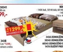 Jednolůžko bílé 343B