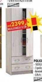 Policová skříň (2-dv.)