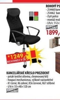 KANCELÁŘSKÉ KŘESLO PREZIDENT