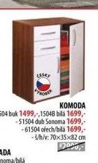 KOMODA 1504 buk, 1504B bílá, 51504 dub Sonoma, 61504 ořech