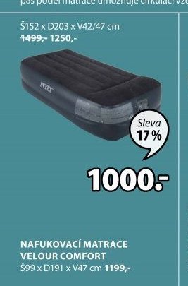 NAFUKOVACÍ MATRACE VELOUR COMFORT
