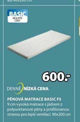 PĚNOVÁ MATRACE BASIC F5
