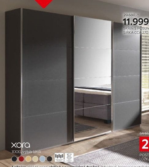 SKŘÍŇ S POSUVNÝMI DVEŘMI, ŠÍŘKA CCA 270 CM