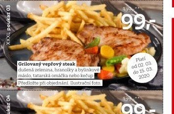 Grilovaný vepřový steak
