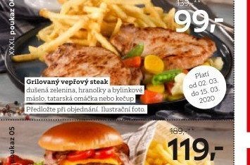 Grilovaný vepřový steak