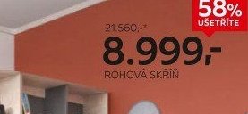 Rohová skříň