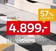 Postel, plocha lůžka cca 90x200 cm